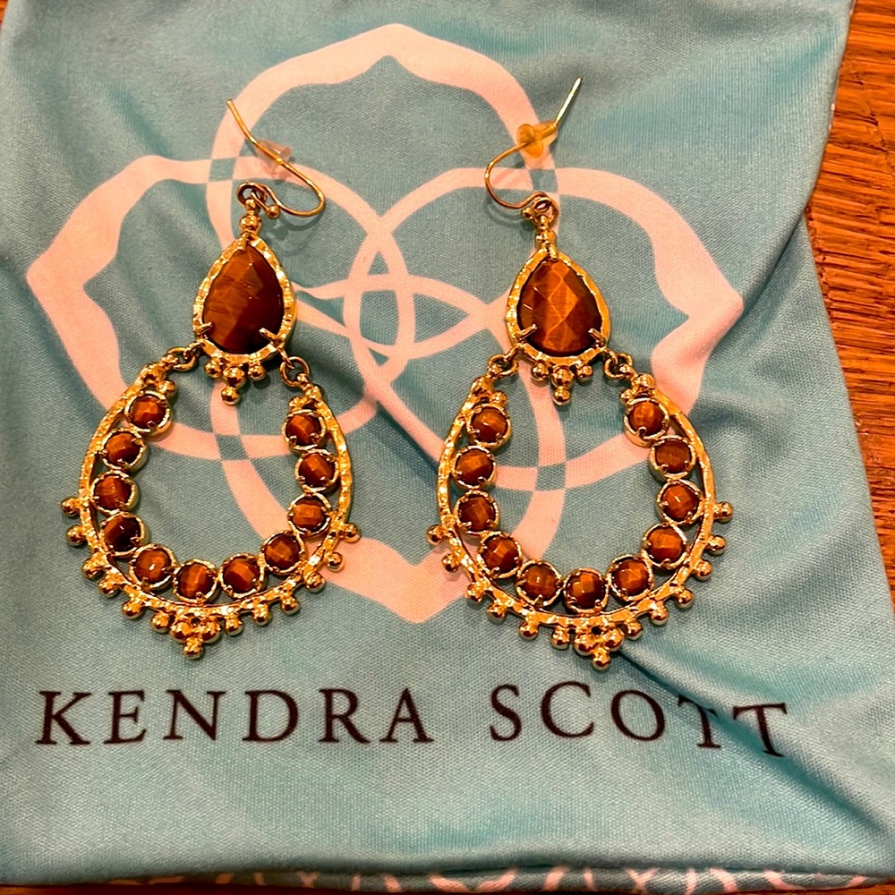 Kendra Scott Earrings - Tiger Eye